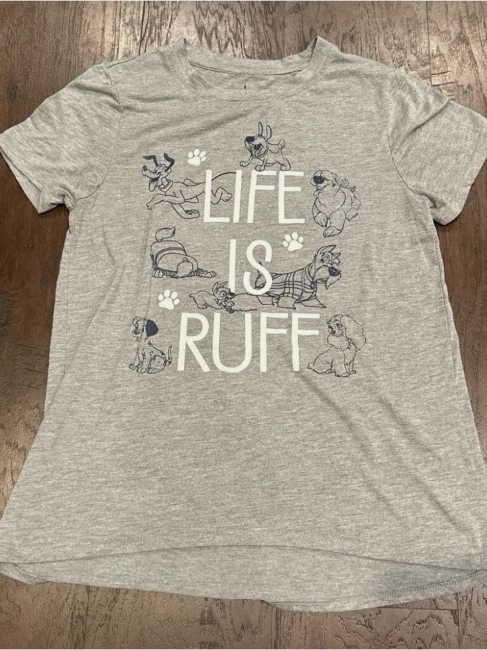 Disney Dogs Life Is Ruff Womens Shirt